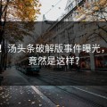 心碎！汤头条破解版事件曝光，真相竟然是这样？